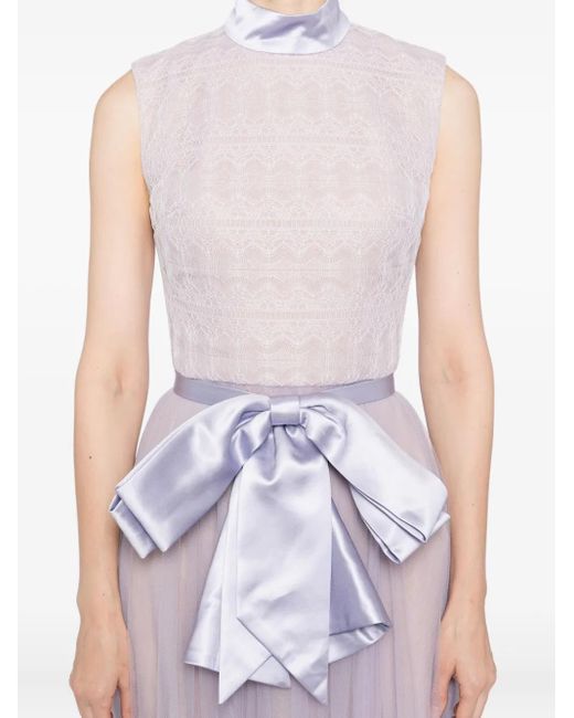 Saiid Kobeisy Purple Lace Dress