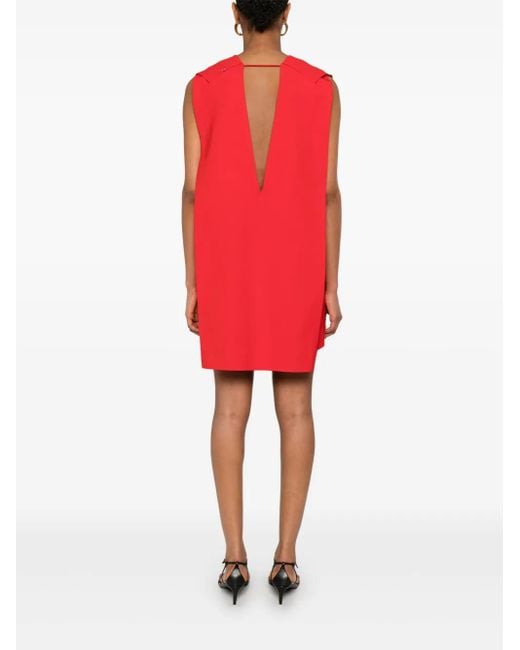 Sportmax ベルテッド ミニドレス Red
