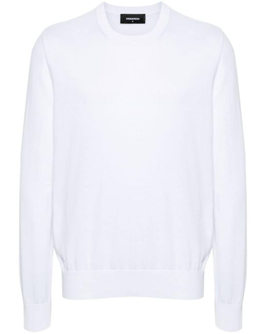 Maglione con logo di DSquared² in White da Uomo