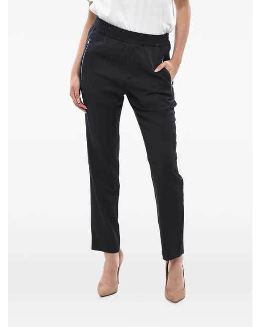 Stella McCartney Blue Zip-Pocket Wool Trousers