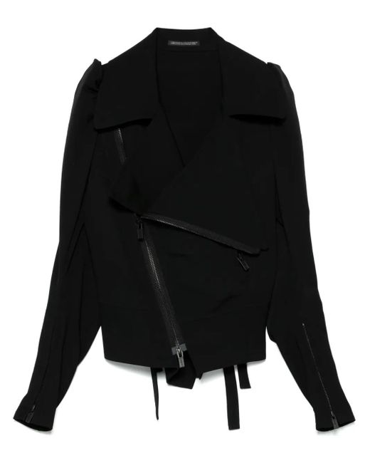 Yohji Yamamoto ウールライダースジャケット Black