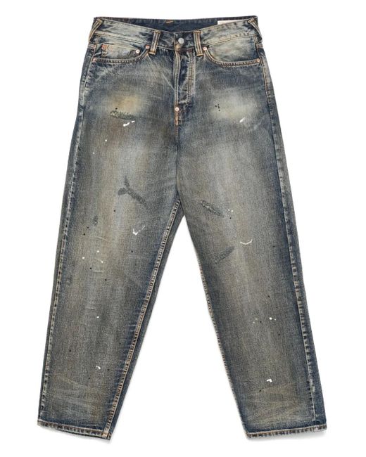 Evisu Ausgeblichene Jeans Im 7-Pocket-Design in Gray für Herren