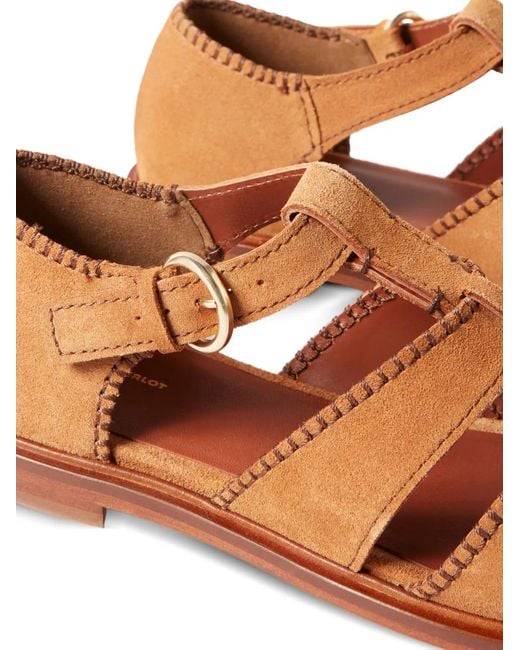 Claudie Pierlot Brown Leather Sandals