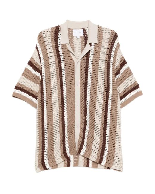 Raith Pink Dellamore Striped Shirt for men