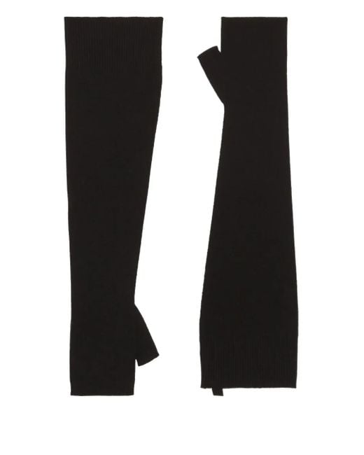 Mitaines À Design Côtelé Dolce & Gabbana en coloris Black