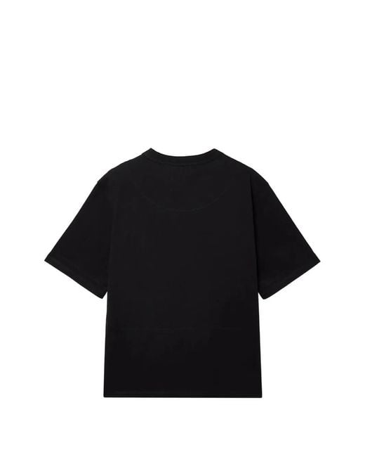 SAGE NATION Black Cross Stitch Short-Sleeve T-Shirt