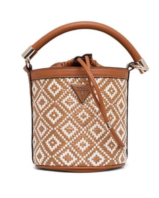 Guess Pink Rianee Bucket Bag
