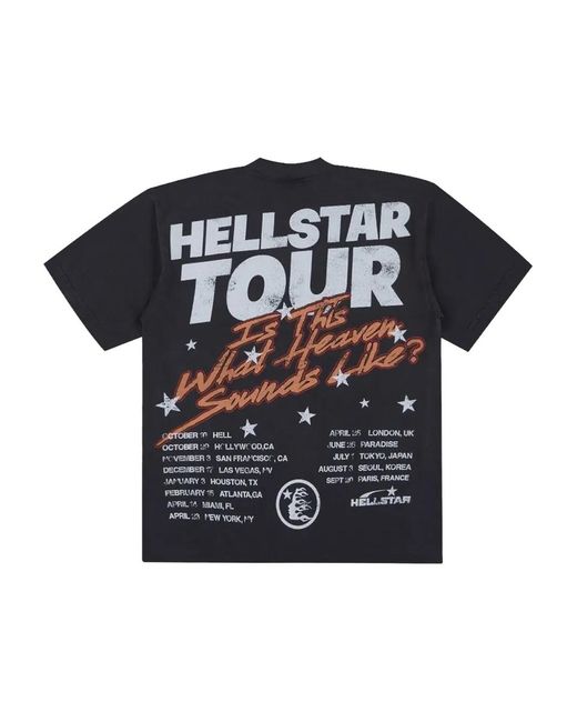 HELLSTAR Black Biker T-Shirt for men