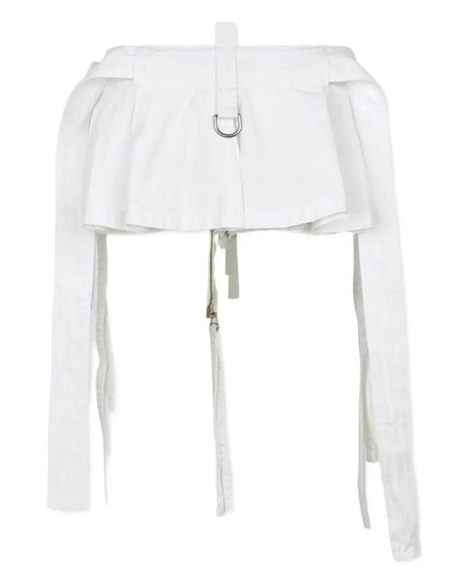 DSquared² White Multipocket Cargo Shorts