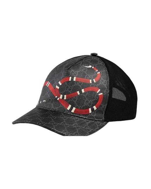 Gucci Canvas Snake GG Jacquard Baseball Cap in Black Black (Black) for Men  - Save 39% | Lyst