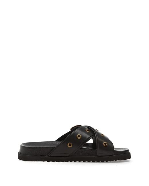 AllSaints Black Suki Sandals