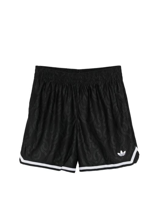 Adidas Black Jacquard Shorts for men