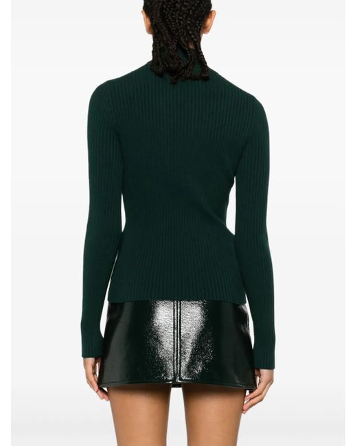 Pull Reedition En Maille Nervurée Courreges en coloris Green