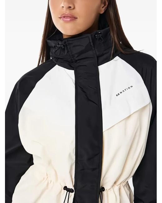 P.E Nation Black Shelter Drawstring Panel Jacket