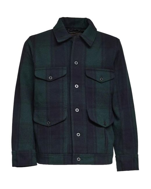 Filson Blue Journeyman Wool Shirt Jacket for men