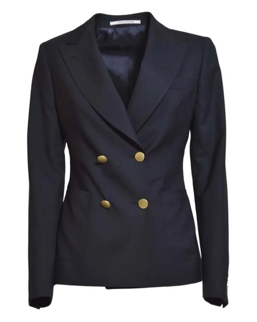 Tagliatore Blue Double-Breasted Blazer