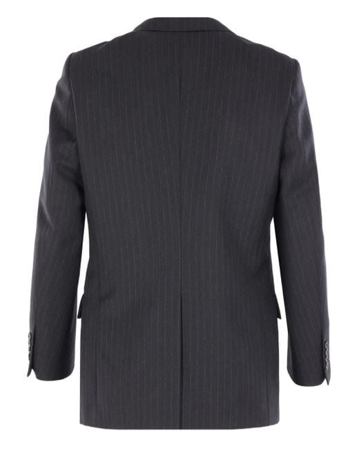 Auralee Black Striped Two-Button Jacket for men