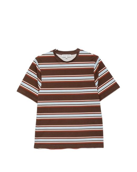 Stine Goya Brown Striped Short-Sleeve T-Shirt