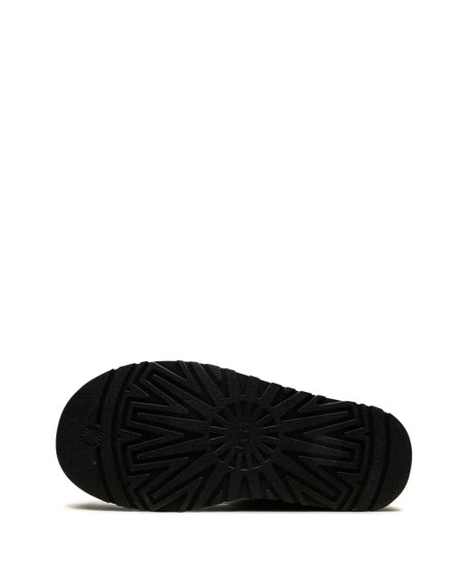Ugg Black Classic Sweater Letter Boots