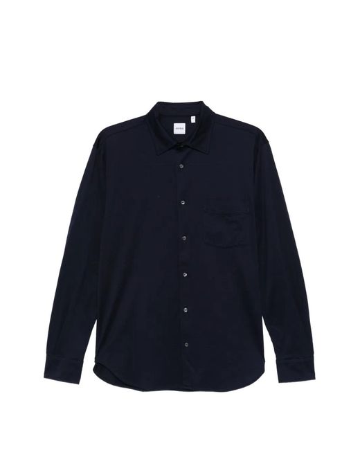 Aspesi Blue Buttoned Shirt for men