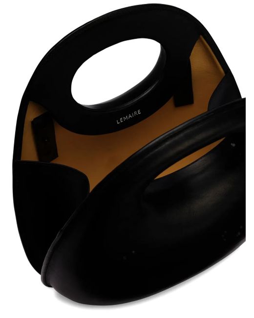 Lemaire Black Egg Leather Bag