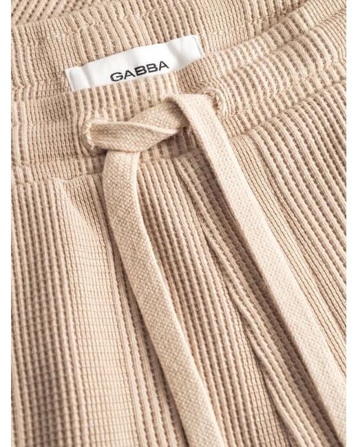 Gabba Natural Gabtommi Wupwaffle-Knit Drawstring Shorts for men