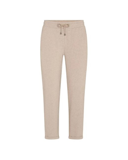 Juvia Natural Drawstring-Waist Track Pants