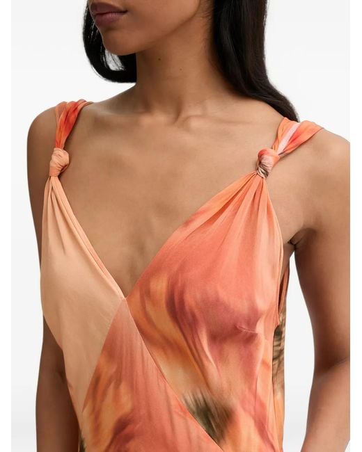 Never Fully Dressed Orange Sofia Maxi Dress