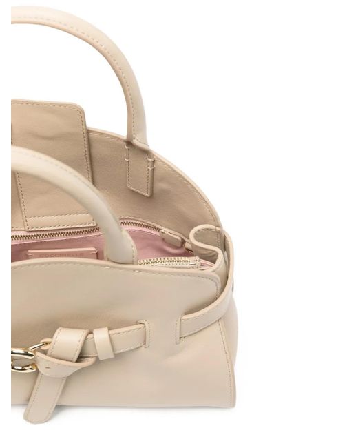 Coccinelle Natural Buckle Top-Handle Tote Bag