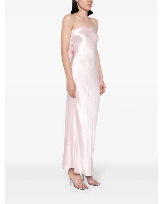 Bec & Bridge Pink Moon Dance Strapless Maxi Dress