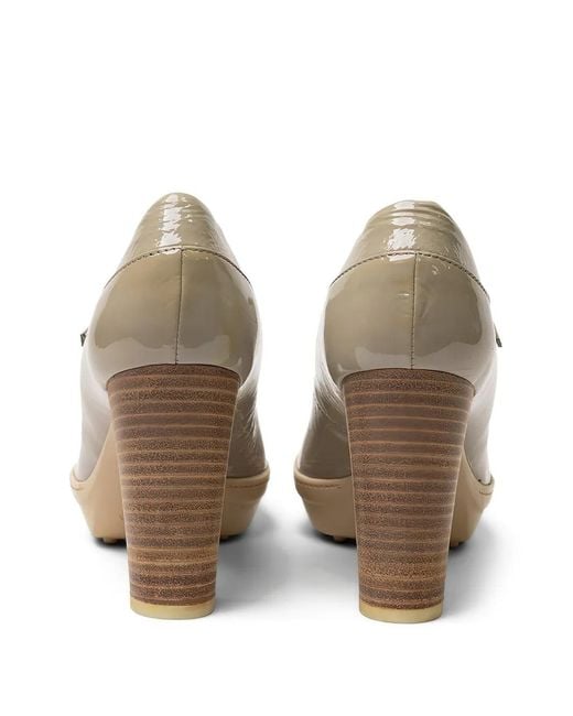 Tod's White Block-Heel Buckle-Strap Heeled Pumps