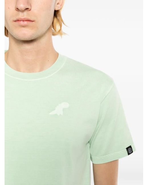 SPORT b. by agnès b. Green Logo-Embroidered T-Shirt for men
