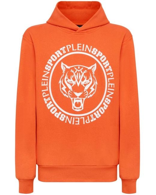 Philipp Plein Carbon Tiger Hoodie in Orange für Herren