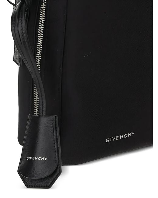 Givenchy Black Logo-Lettering Tote Bag for men