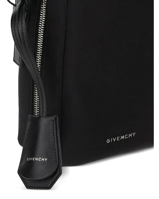 Givenchy Black Logo-Lettering Tote Bag for men