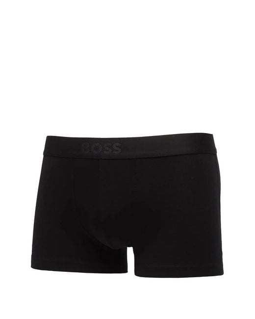 Boss Black Logo-Waistband Trunks (Set Of Three) for men