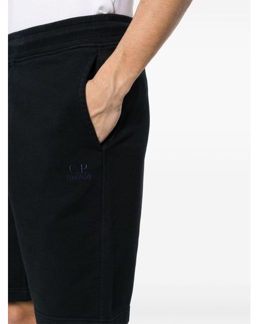 Shorts con ricamo di C P Company in Blue da Uomo