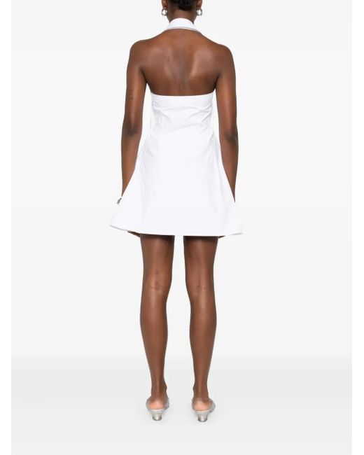 Abito Con Scollo All'Americana di Coperni in White