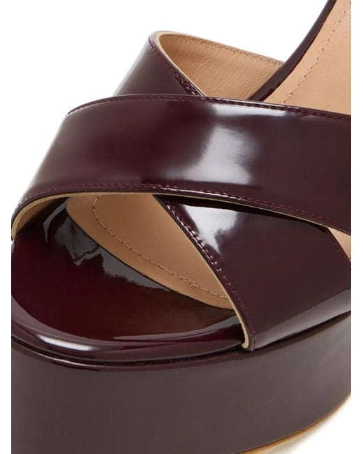 Andrea Gomez Bella プラットフォーム サンダル 110mm Brown