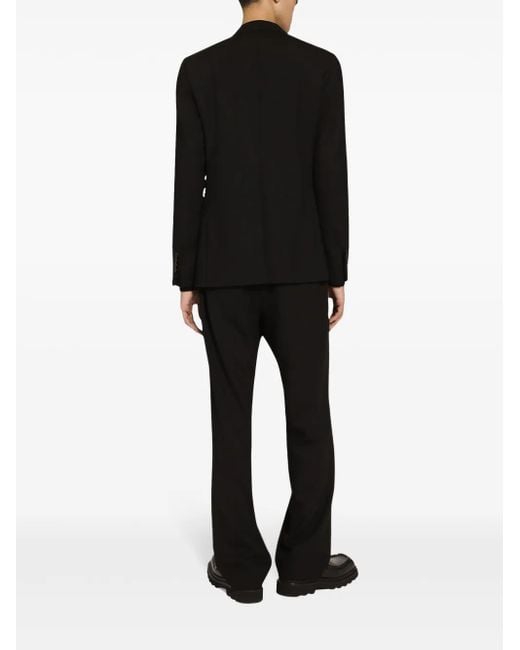 Dolce & Gabbana Black Essential Tailored Trousers for men