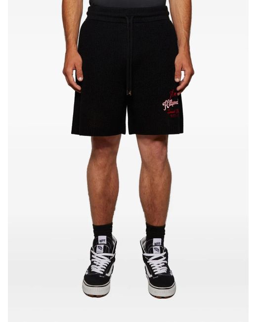 メンズ Amiri Hollywood クロシェ ショートパンツ Black