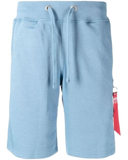 Bermuda al ginocchioAlpha Industries in Cotone da Uomo colore Blu | Lyst