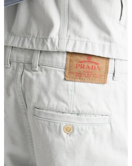 Vaqueros Rectos Prada de hombre de color White