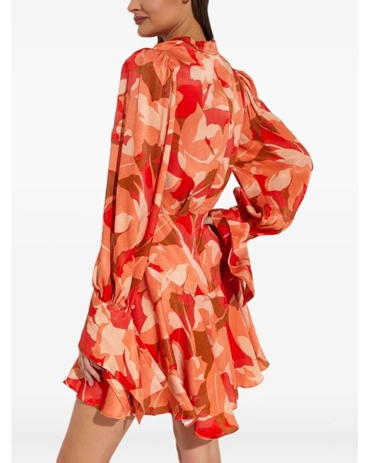 Vestido corto Dunler con motivo Acler de color Red