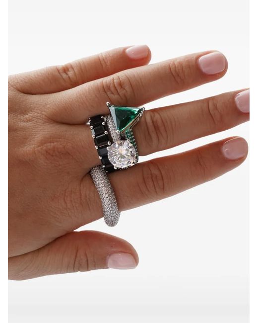Izabel Display White Mega Circle Chunky Ring