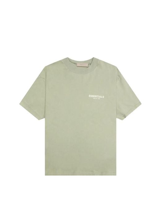 Fear Of God Green Logo-Print T-Shirt
