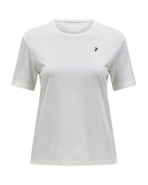 Peak Performance White T-Shirt mit Logo-Detail