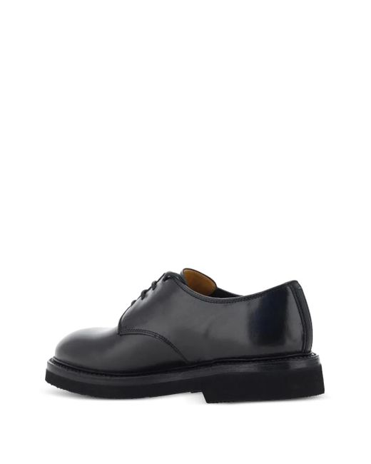 Premiata Blue Leather Derby Shoes for men
