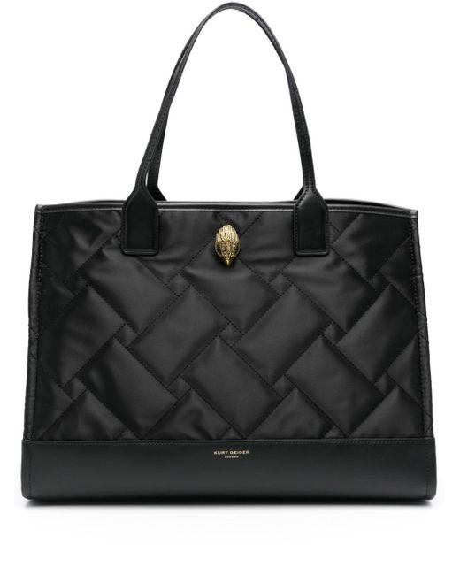 Kurt Geiger Quilted Tote Bag in Black Lyst