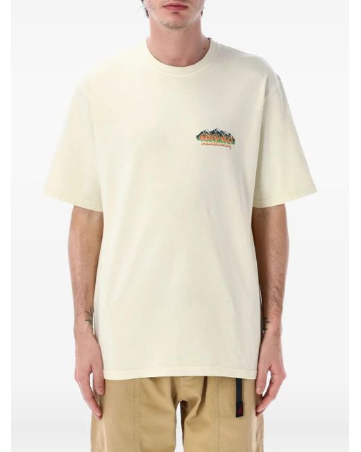 Gramicci Natural Logo-Print T-Shirt for men